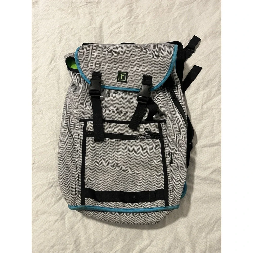 Rickshaw Bagworks Sutro Backpack Gray Green Unisex Made in USA